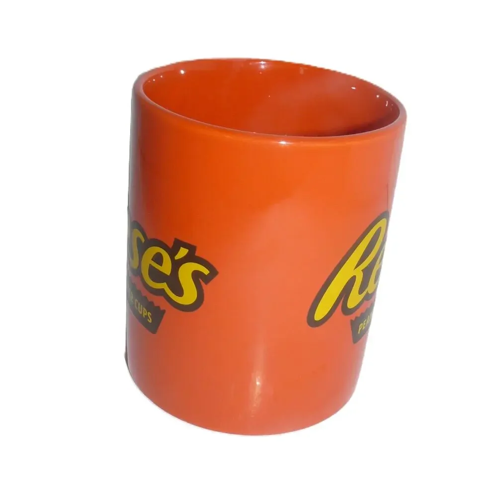 Reeses Peanut Butter Cup Orange Coffee Mug 12 Oz Microwave & Dishwasher Safe